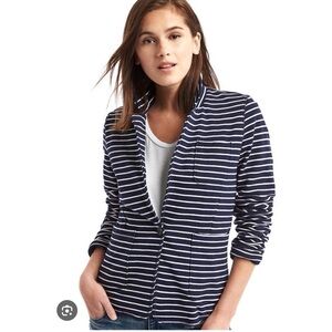 GAP French Terry Stripe Blazer
